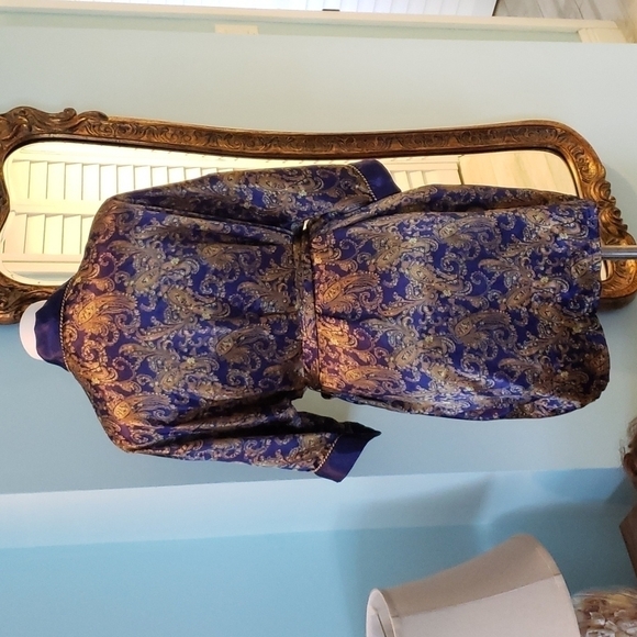 VINTAGE BATHROBE PAISLEY KATHRYN - Picture 4 of 7